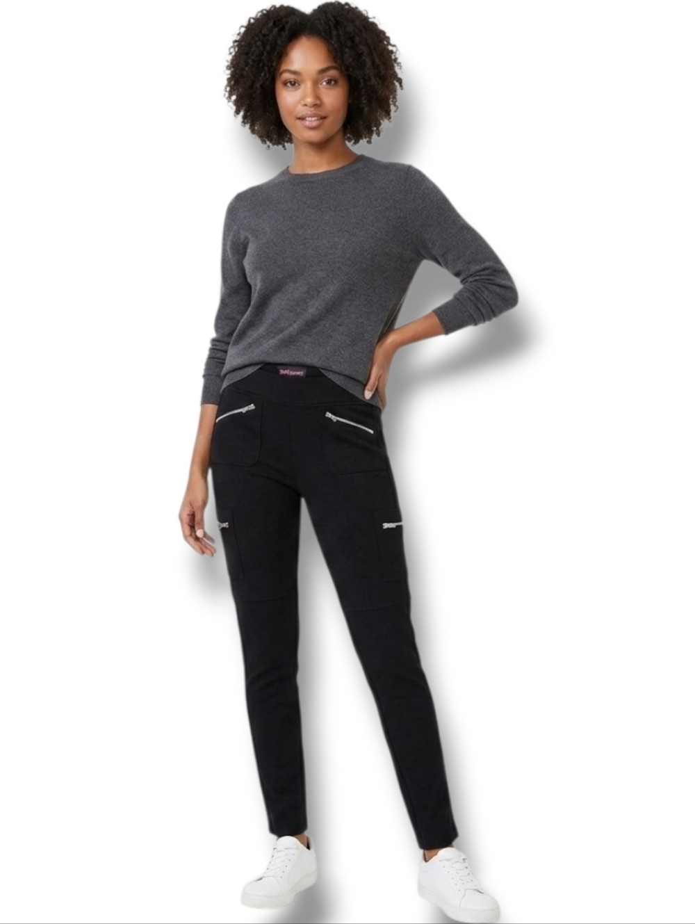 2B Bebe Women’s Black Zippered Pocket Skinny Pants Y2K Style – Size Small